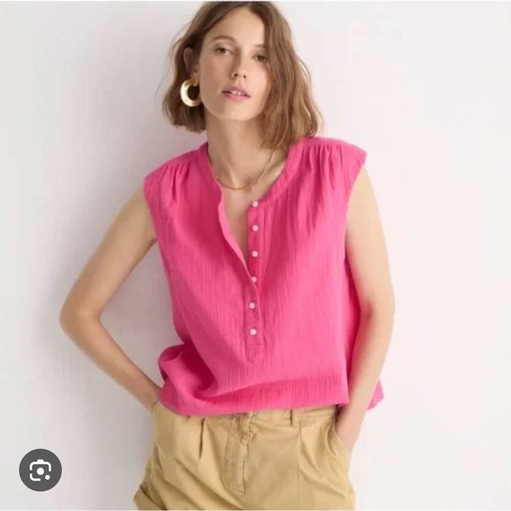 J. Crew Cora Top in Soft Gauze - L - NWT!